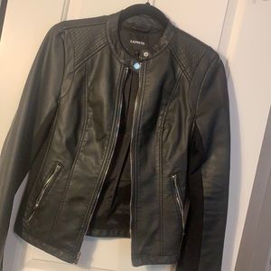 Faux leather jacket